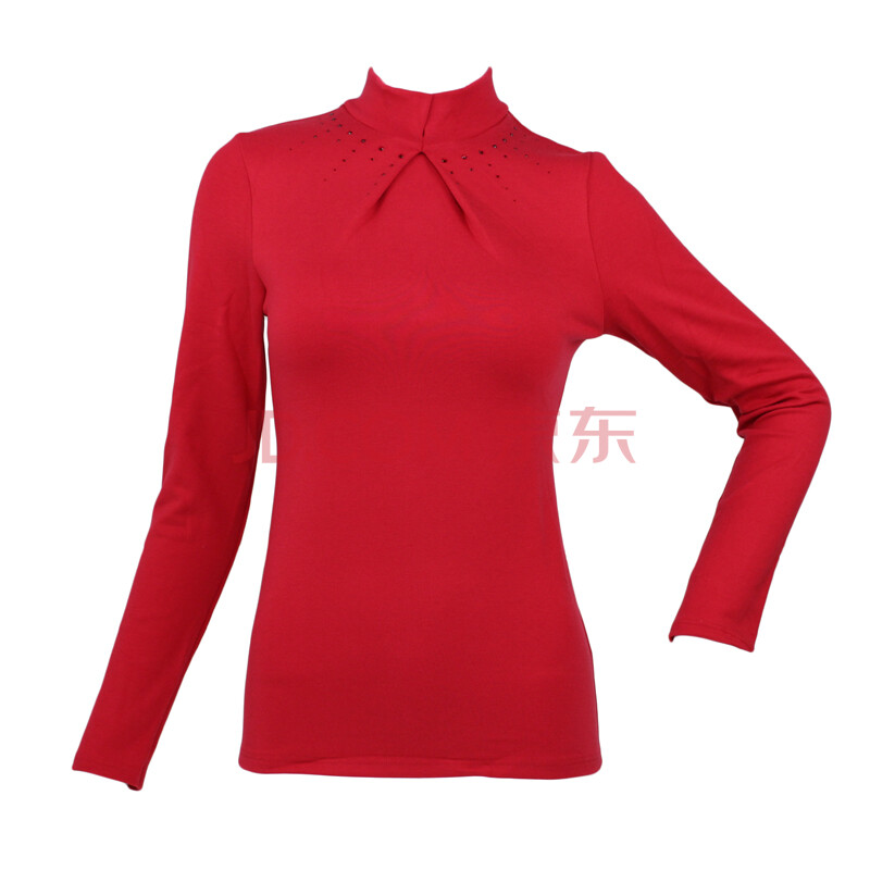 安莉芳丰暧羊毛系列秋冬女士保暖衣ed0159 red红色 s