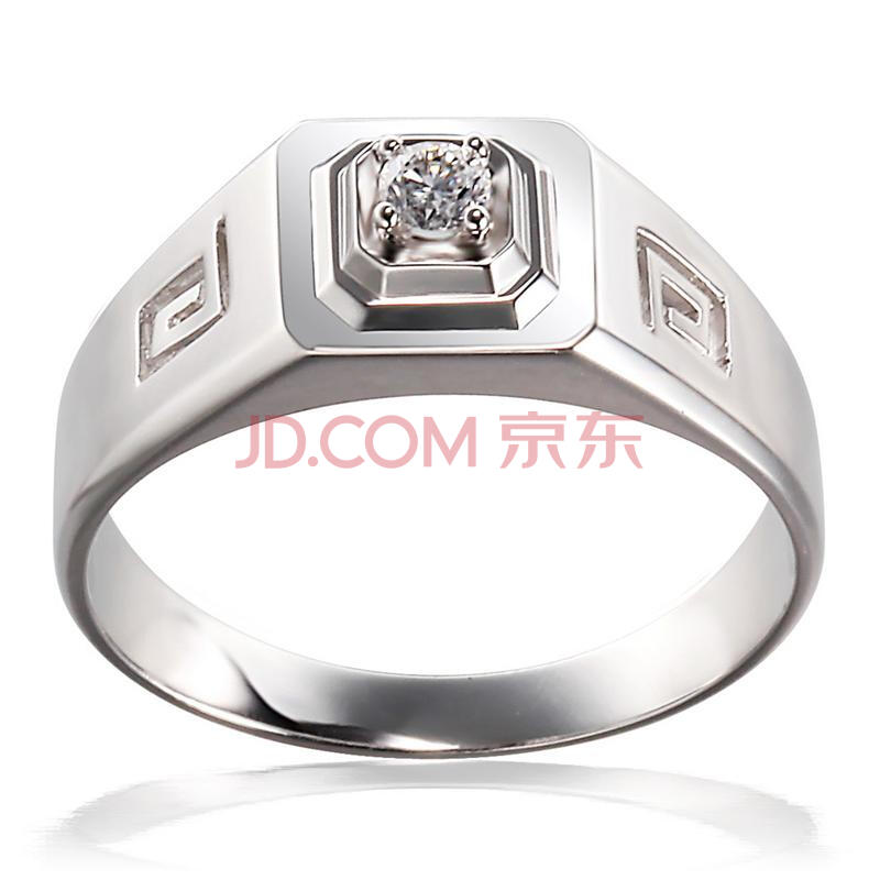 丘比特cupid 铂pt950钻石男戒 男士铂金钻石戒指 结婚钻戒 11分.59209