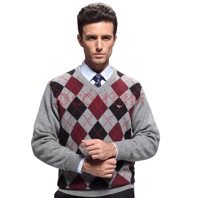 <em>七匹狼Septwolves</em>男装<em>男士</em>羊<em>毛衣</em>保暖纯羊毛衫