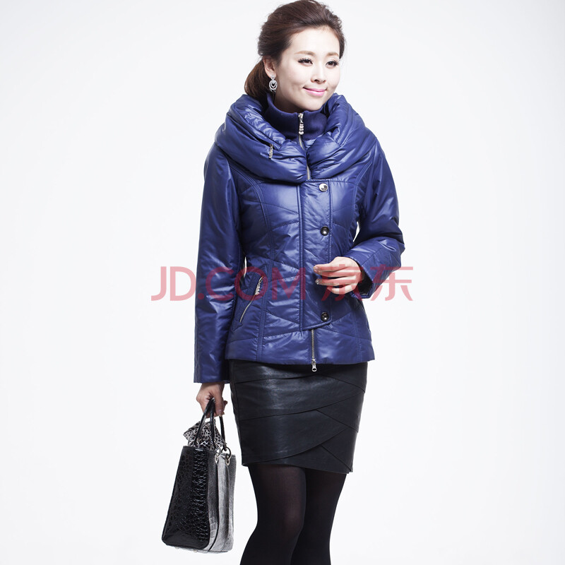 甘甘 2012冬装新款大码女装 高档加厚驼绒服短