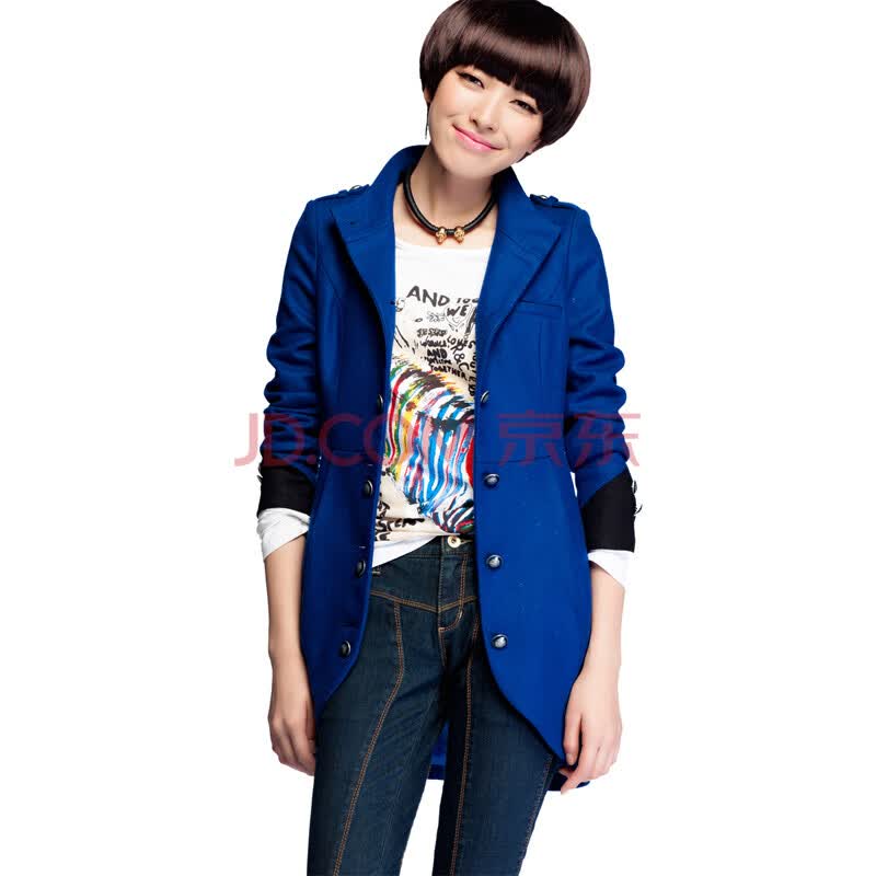 七<em>格格</em> othermix 秋冬装新款<em>毛呢外套</em>女装长款