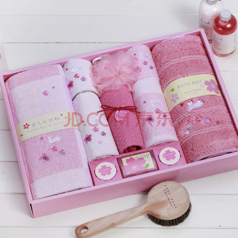 内野<em>UCHINO</em>樱花11件套毛巾礼盒 毛巾套装 结