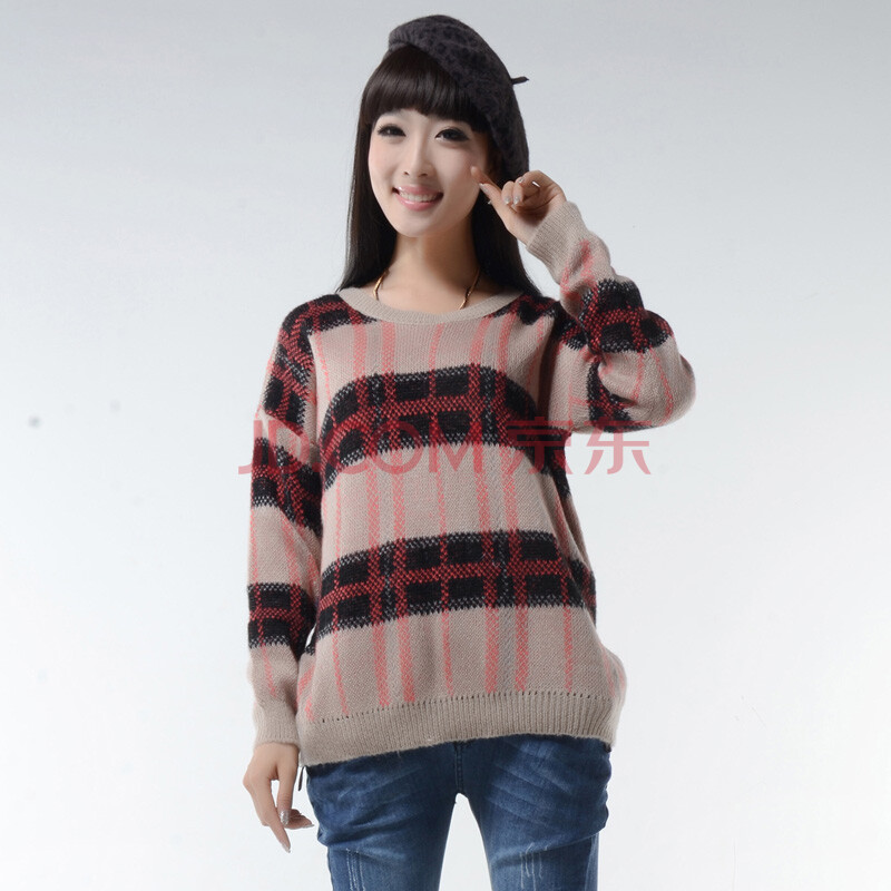 amorroma<em>秋冬</em>加厚<em>套头毛衣</em>外套女韩版长袖宽