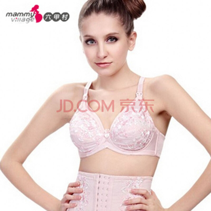 六甲村 cn风韵 超细纤维蕾丝哺乳<em>胸罩</em>孕妇哺乳