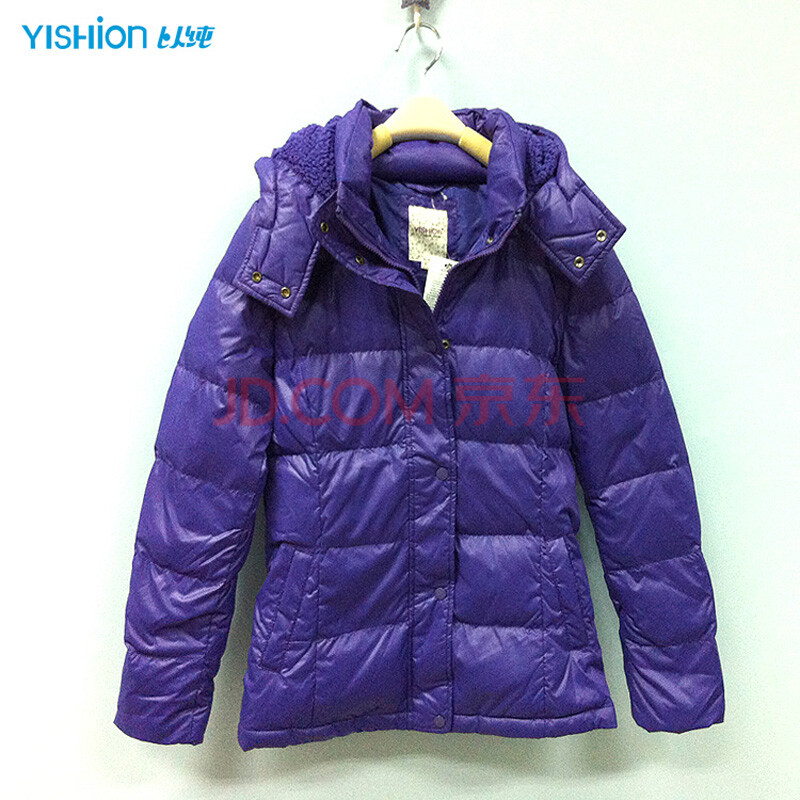 以纯新款<em>女装</em>休闲带帽<em>羽绒</em>服<em>长袖外套</em>214214
