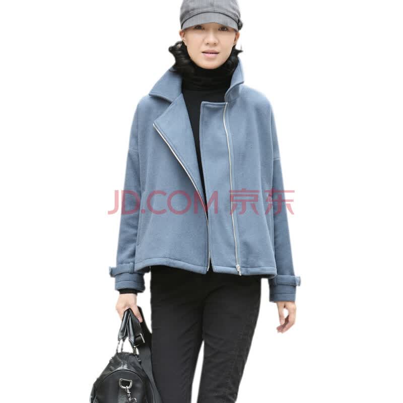 <em>艾米 AMII</em> 冬装<em>女装</em>新品帅气宽松立领两片式短