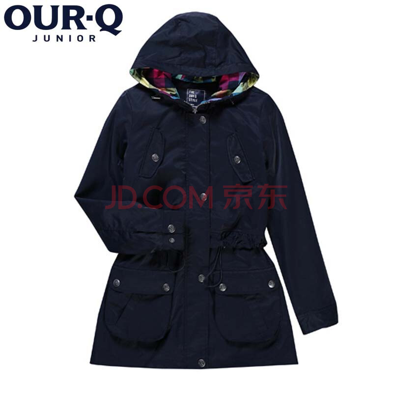 ourq韩国童装2012热卖款<em>女童休闲外套</em>风衣oh