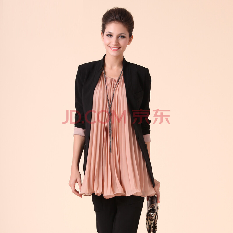 YINER音儿 2012秋季新款 黑色<em>优雅</em>气质<em>女上衣</em>