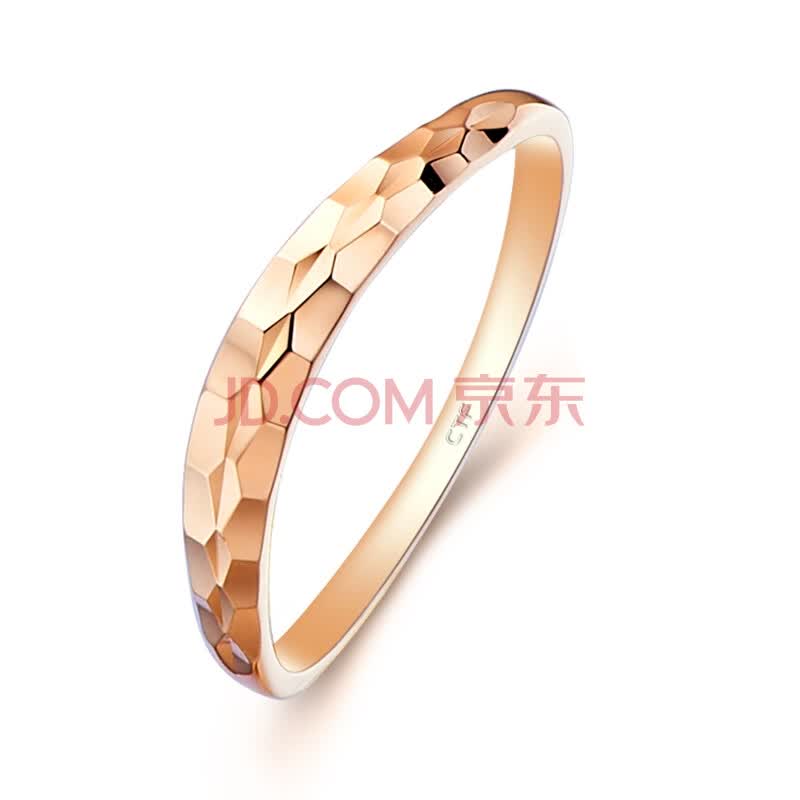 [七夕 情人节 礼物]周大福 18K<em>金戒指</em> E48191[