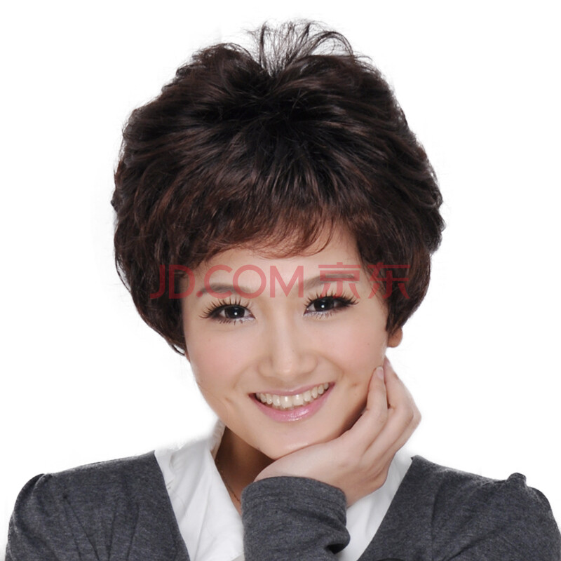 佰丝堂<em>中老年</em>假发 妈妈 仿真发假发 女 圆脸 女