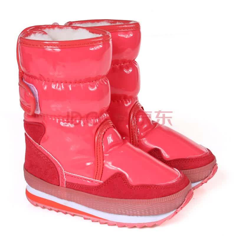 SNOFFY童鞋 冬款靴子 儿童雪地靴 <em>女童高帮</em>童