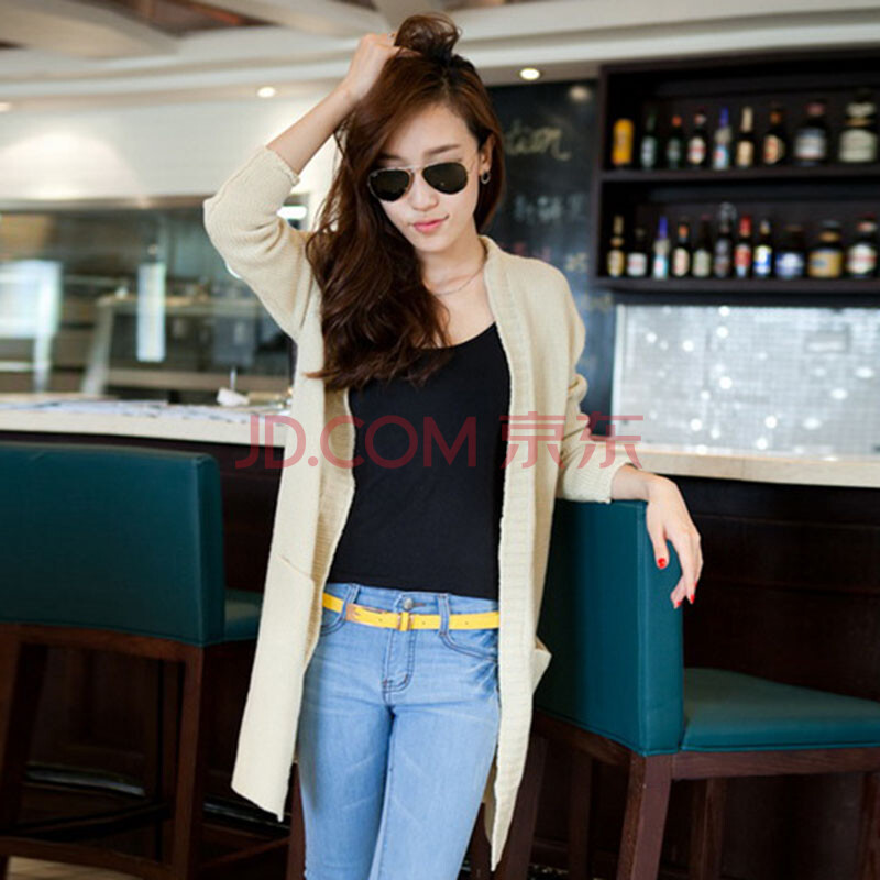 Adalyn2012秋冬款长款毛衣<em>开衫</em>时尚休闲百搭