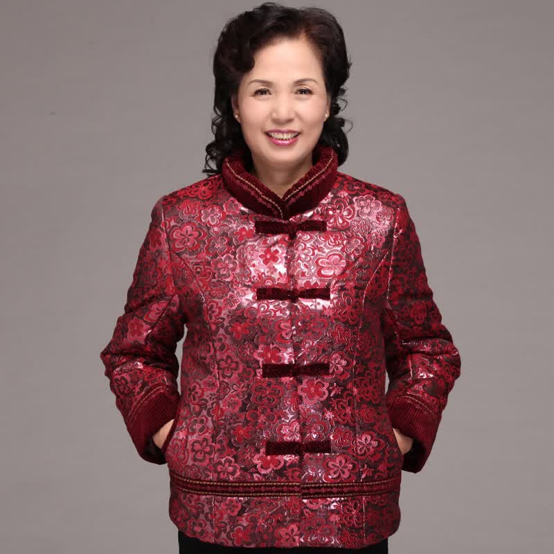 芯羊 2012冬季新品 中<em>老年</em>复古<em>女士</em>唐装 大码棉