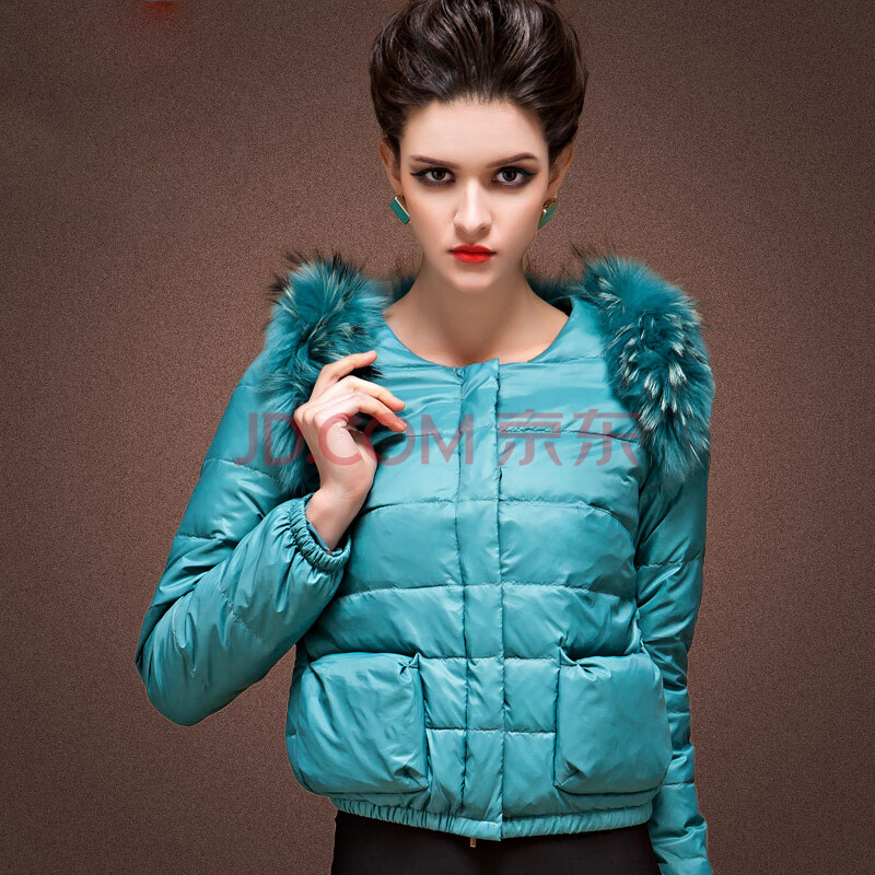 绿蜗GS 2012冬季新款纯色短款羽绒服女装外套