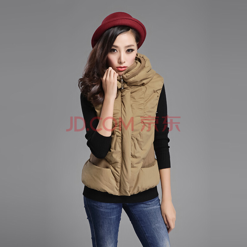 <em>女马夹外套</em>高领<em>棉马甲</em>
