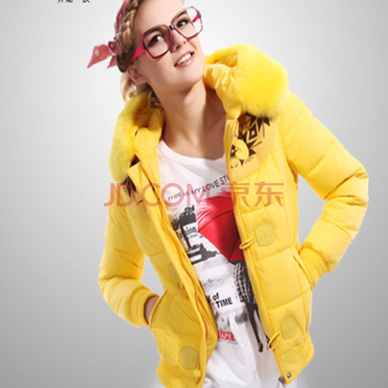 超级爆款热卖可爱韩版羽绒服<em>女生</em>最爱 <em>黄色图片</em>