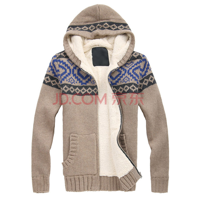 好衣府<em>男士毛衣韩版</em>冬季防寒 <em>加厚</em>加绒针织衫