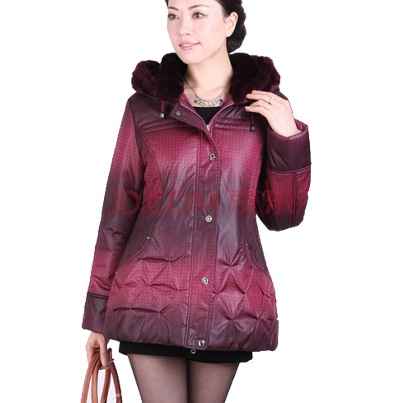 亚芭莉(CLAUDIA BARI)冬装新款羊驼绒棉服内