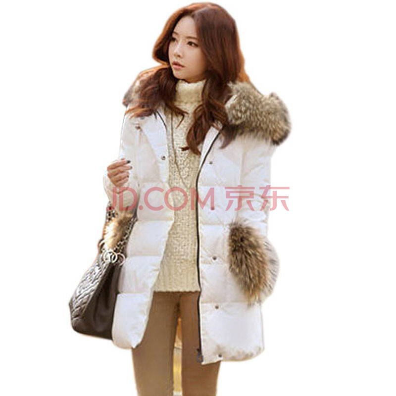 阁 冬装新款 加厚高端超大貉子毛领皮草<em>女款羽</em>