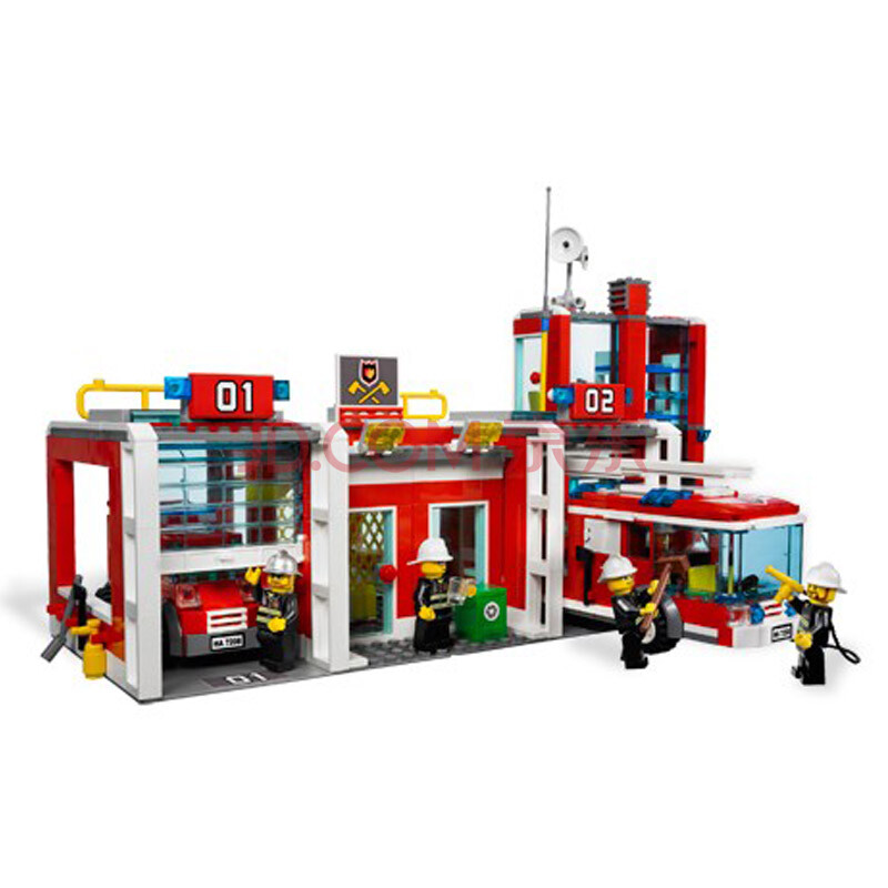 乐高LEGO 消防总局 城市系列拼装积木 消防车
