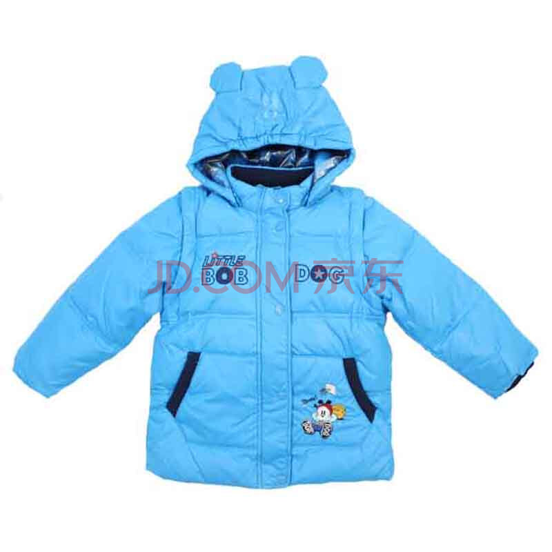 巴布豆BOBDOG 可脱卸两用<em>男童羽绒服/马夹</em>4