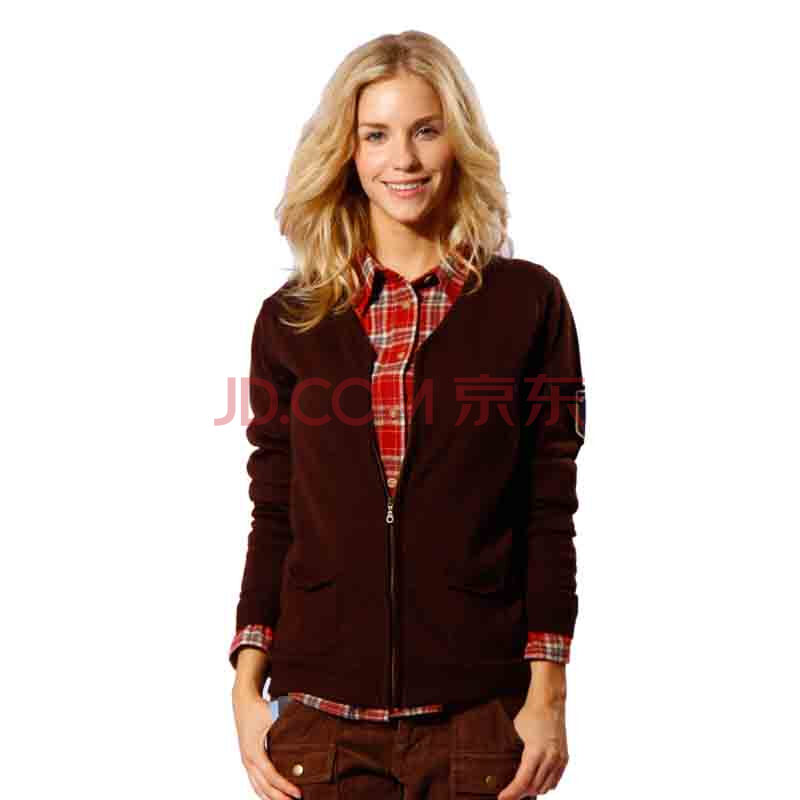 Dickies女式徽章休闲百搭<em>开衫短外套羊毛</em>毛衣