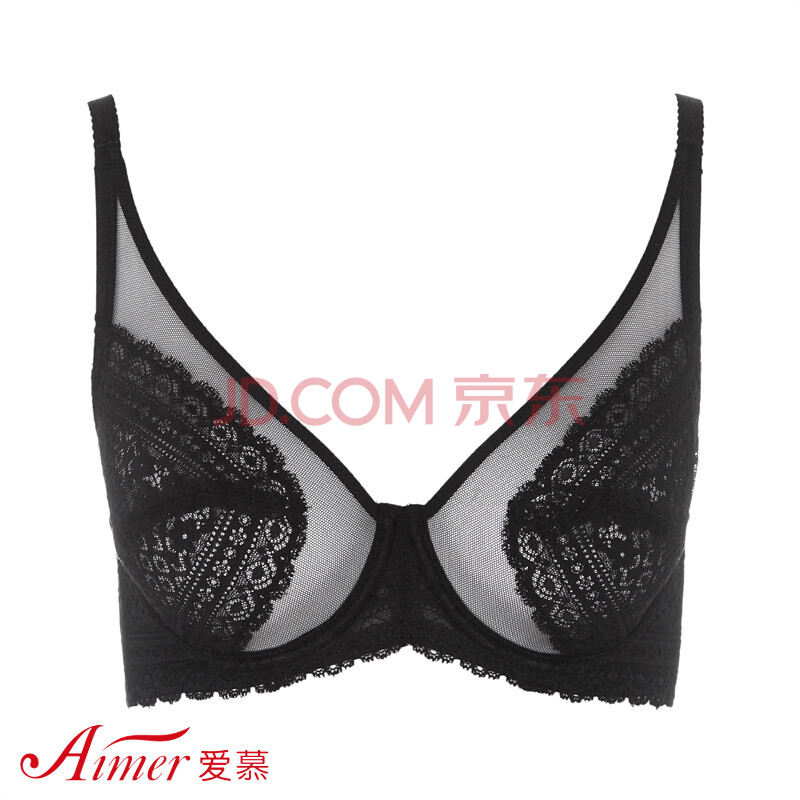 爱慕内衣经典系列3/4<em>超薄杯文胸</em>AM13KC1 黑