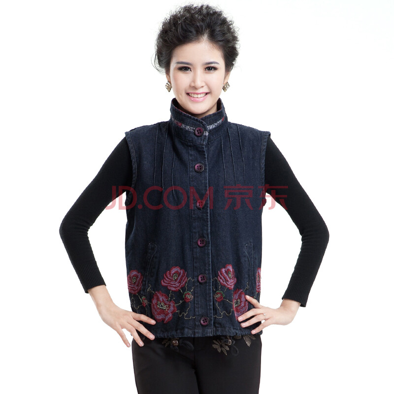 芭黎依橱 50岁妈妈装<em>马夹</em>秋装 <em>中老年服装</em>中老