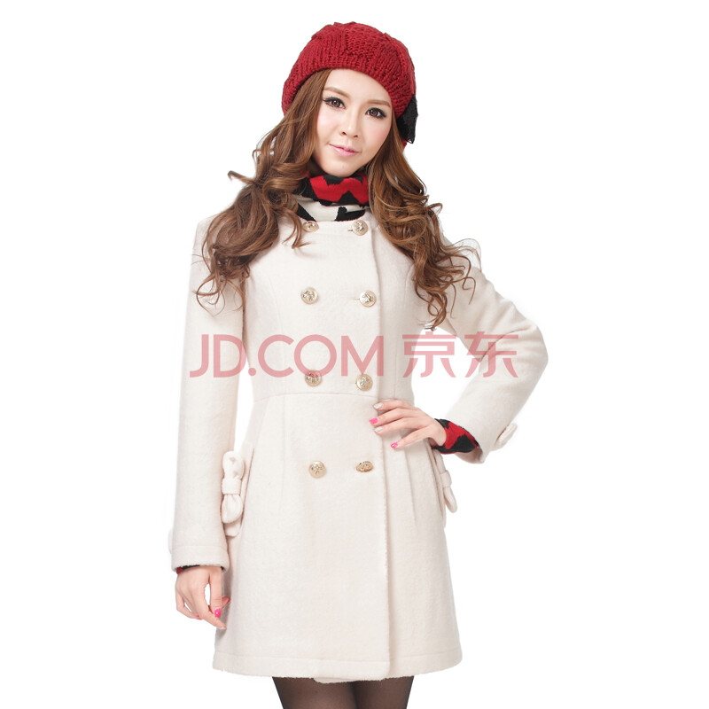 尚都比拉 秋冬新品新款<em>女装</em> 秋冬装毛呢<em>外套</em>呢