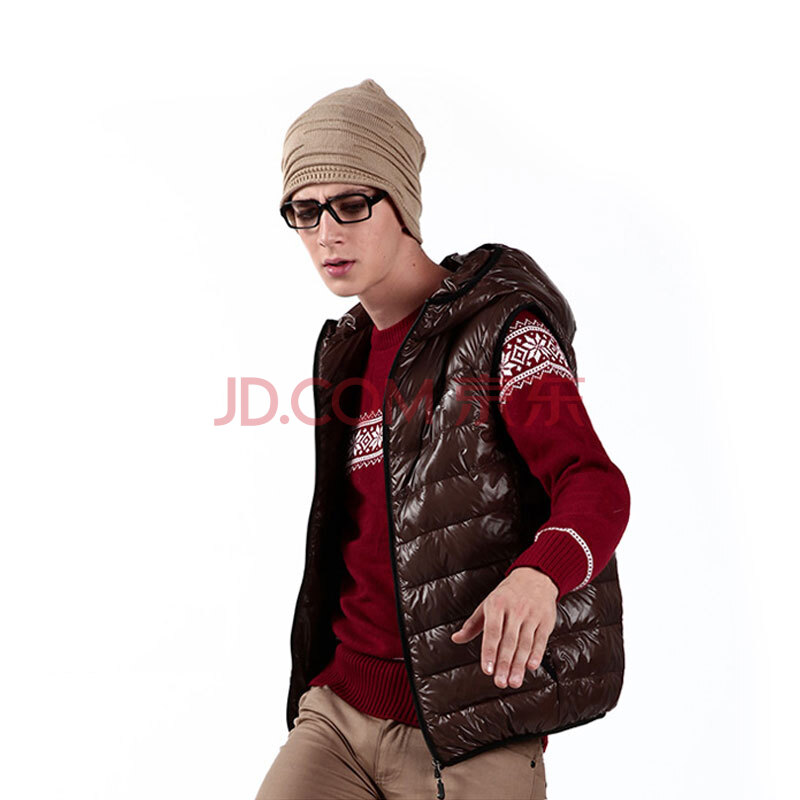 <em>波司登羽绒</em>服<em>男款</em>时尚轻薄<em>羽绒马甲</em> #620栗棕