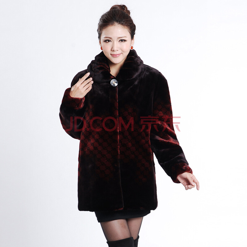 旭宇<em>服饰</em> 2012秋冬新款 <em>女士</em>皮草<em>外套</em>特价清仓