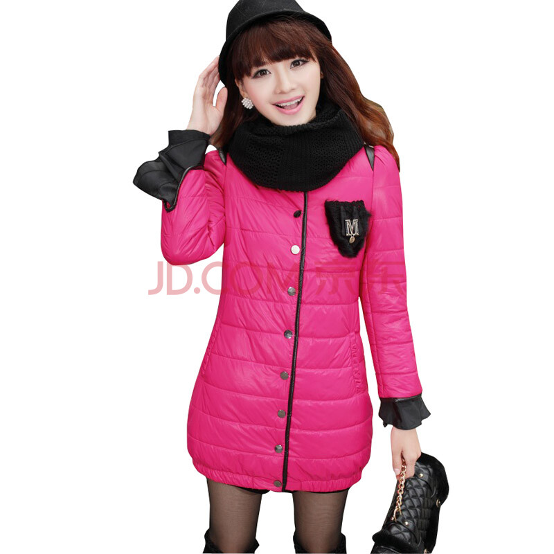 TUOYI秋冬新款女士<em>棉衣</em>/<em>棉服女 时尚</em>修身单排