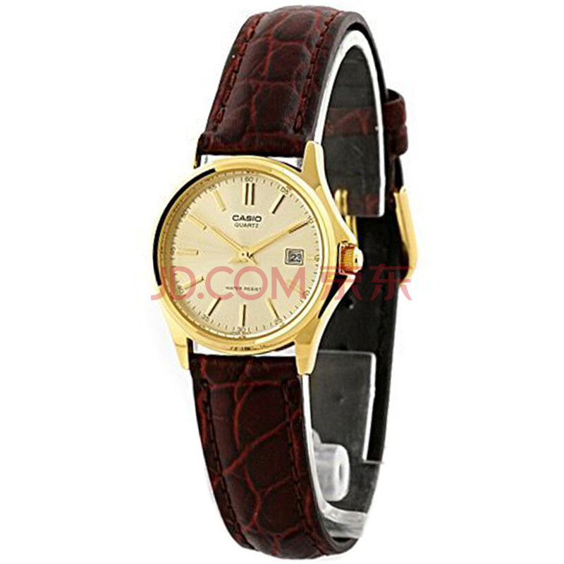 <em>卡西欧</em> <em>CASIO</em> 石英<em>女士手表</em> <em>皮带</em>圆形指针女表
