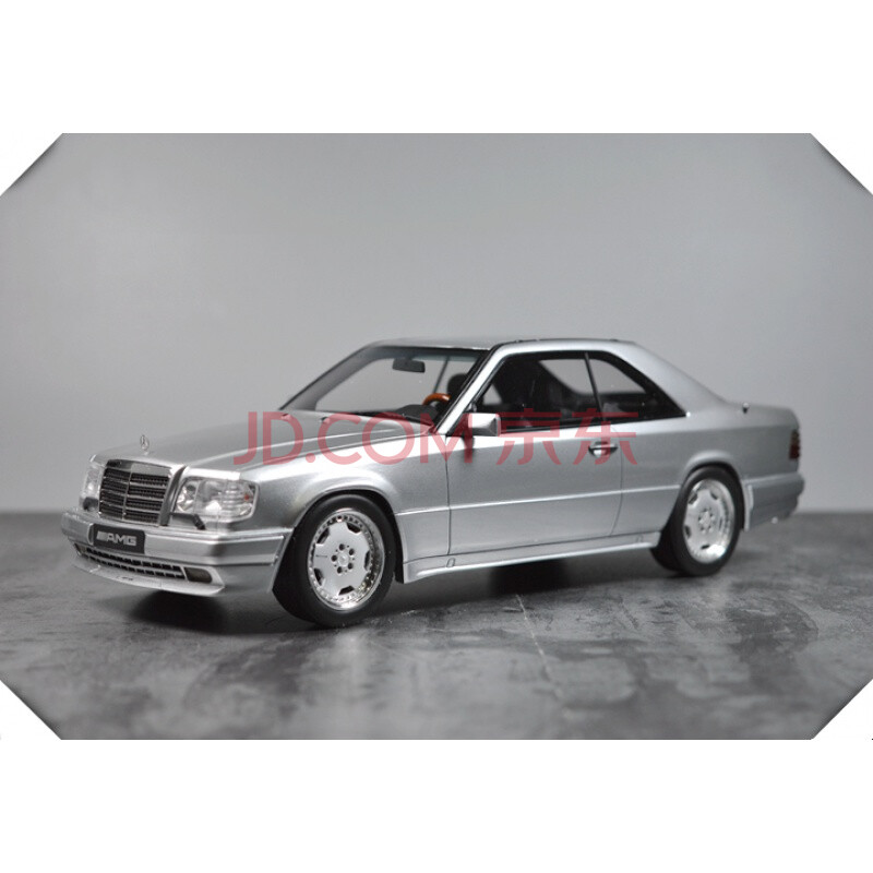 autoart 1:18 otto奔驰benz c124 e36 amg 银色 树脂限量仿真汽车模型