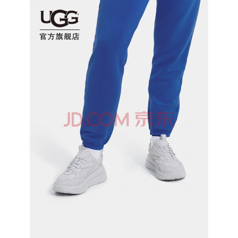 UGG2023秋季女士休闲鞋纯色老爹鞋 1136845 SSMK烟银色 37