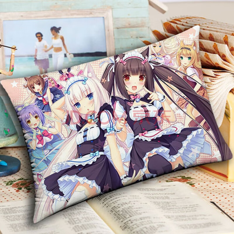 巧克力与香子兰neko para猫耳萝莉动漫双面含芯抱枕动漫周边 猫耳31