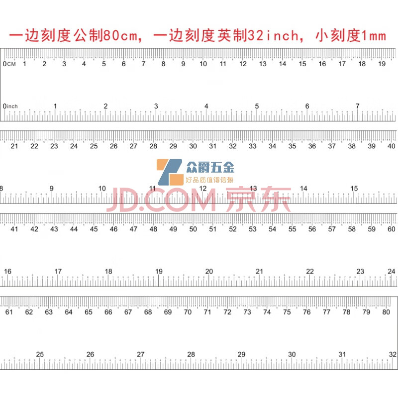 菲林尺 软尺 透明尺 两边刻度小刻度为0.1mm 覆膜 可定制 2.5米 0.