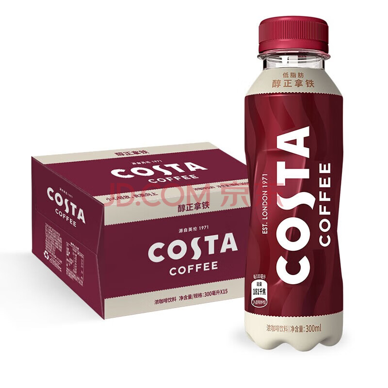 可口可乐costa coffee纯萃美式浓咖啡饮料/醇正拿铁浓