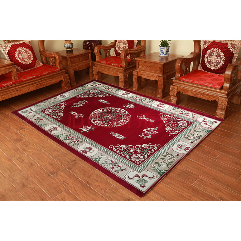 藏式地毯藏毯民族风新西兰羊毛纯手工剪花新中式古典中国风禅意客厅