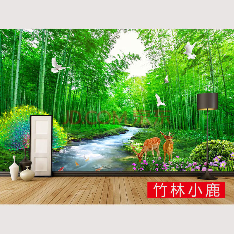 2021最新山水图片,2021年招财山水图片 2021新款卧室山水画风景贴纸贴画沙发背景墙客厅装饰壁画墙纸自粘海报