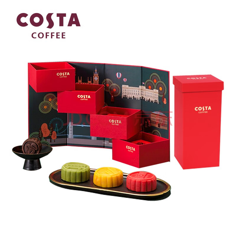 costa 月饼礼盒 玲珑世家320g 玲珑世家-月饼实物