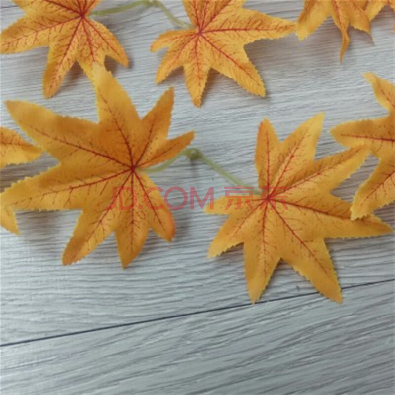 假树叶装饰 仿真红枫叶秋天落叶婚庆路引橱窗装饰品假叶子幼儿园diy单