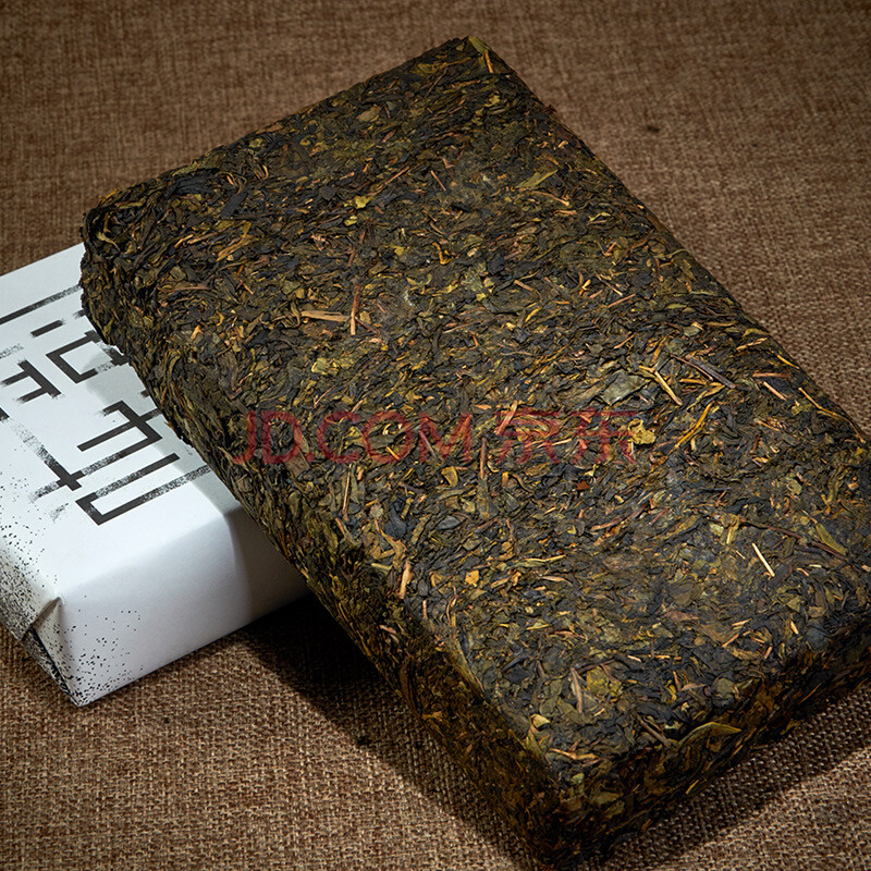 黑茶湖南安化茯砖茶黑茶金花手筑茯砖茶叶安华黑茶茯茶1kg 五套企业购