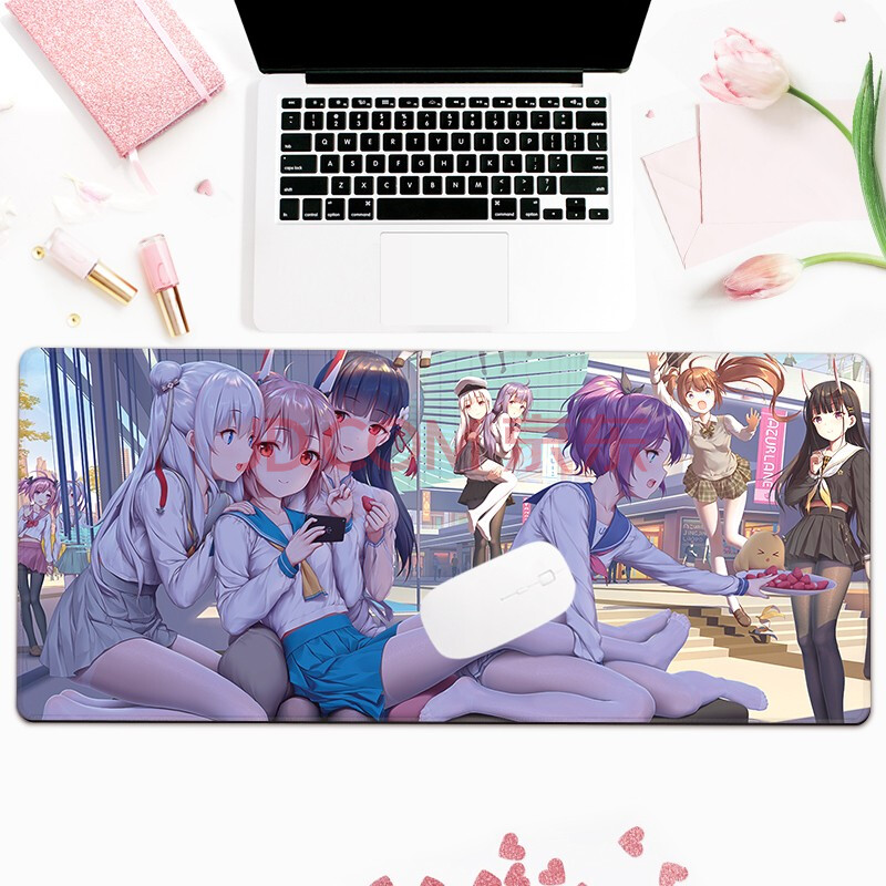 周边二次元可爱加厚锁边网吧键盘垫笔记本个性定制订制办公电脑桌垫