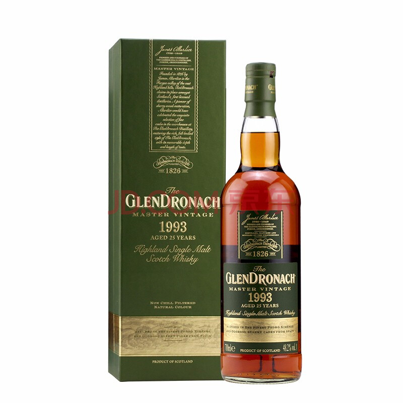 格兰多纳 glendronach 苏格兰单一麦芽威士忌 原瓶进口洋酒原装 格兰