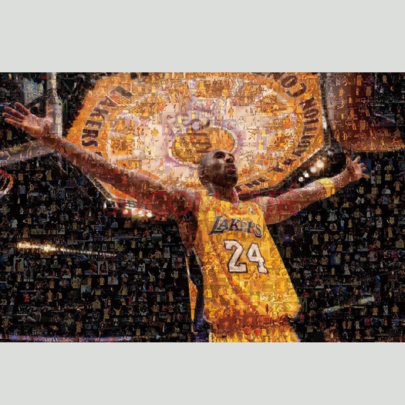 科比拼图黑曼巴nba拼图高难度成人成年玩具 图一 1000片