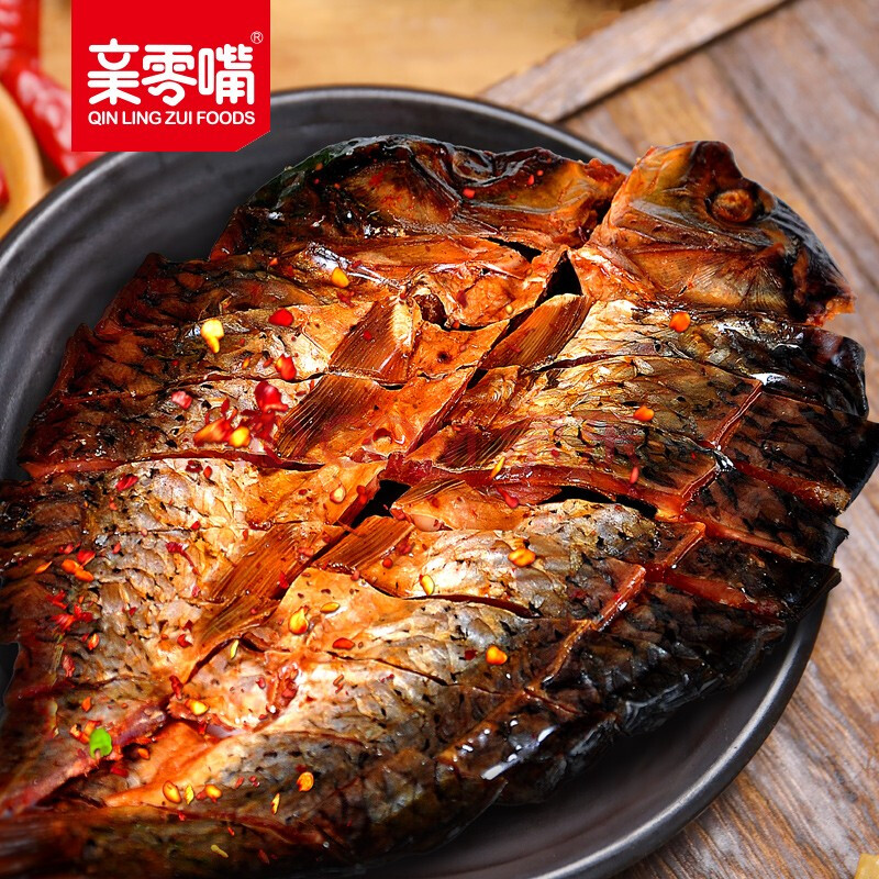 亲零嘴 酱板鱼休闲零食小吃麻辣卤味熟食品肉食即食 酱板鱼150g