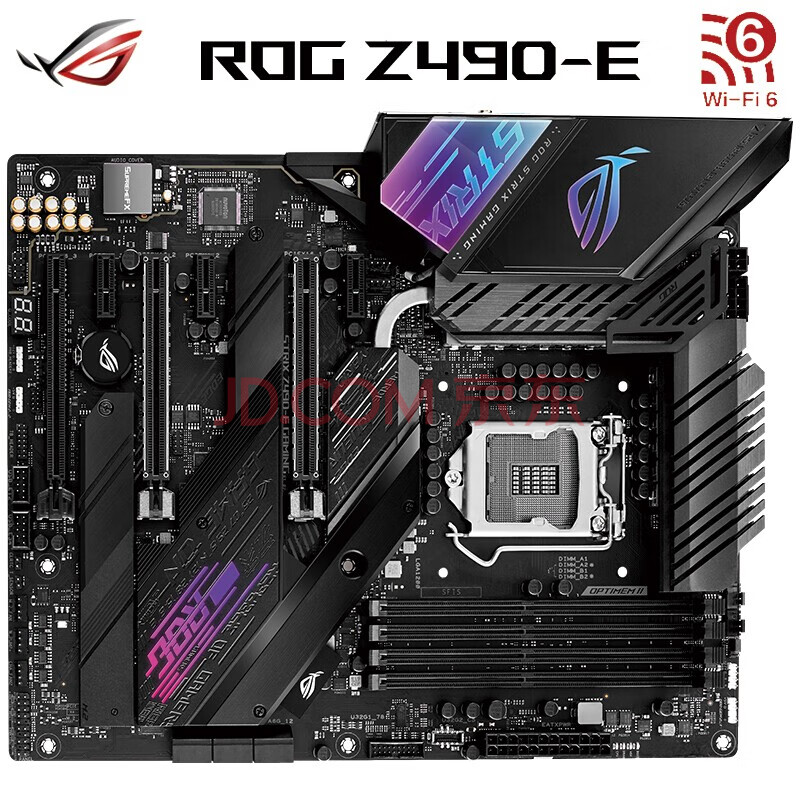 华硕(asus)h410m b460m z490m z490主板 十代cpu主板 重炮手主板 rog