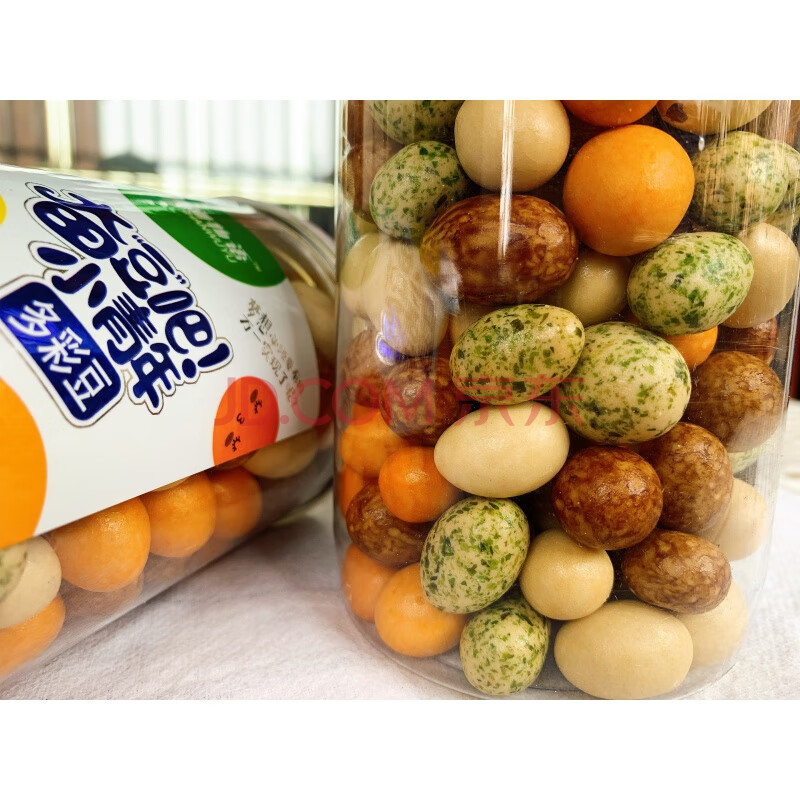 鸟蛋多彩豆姗姗物语8090后经典童趣怀旧零食鱼皮花生多彩花生260g