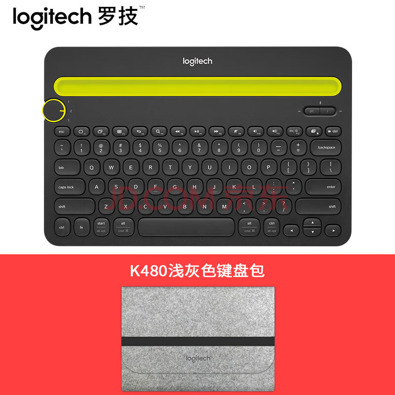 罗技(logitech k480键盘2019新款ipad5air2pro平板9.